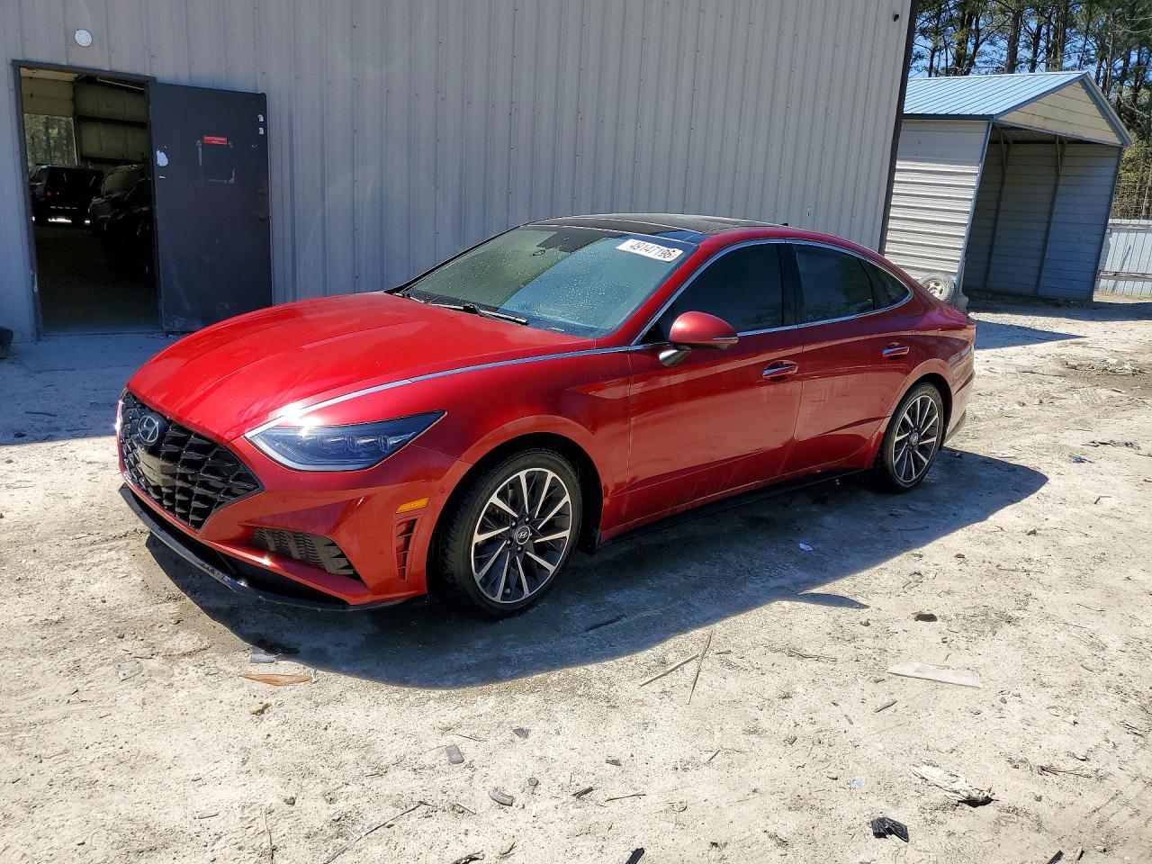 2023 Hyundai Sonata Limited, VIN KMHL34J25PA284477 — Interior fire