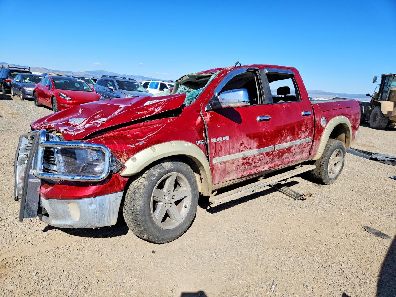 2009 Dodge 1500 SLT, VIN 1D3HV13T09J519225 — Опрокидывание