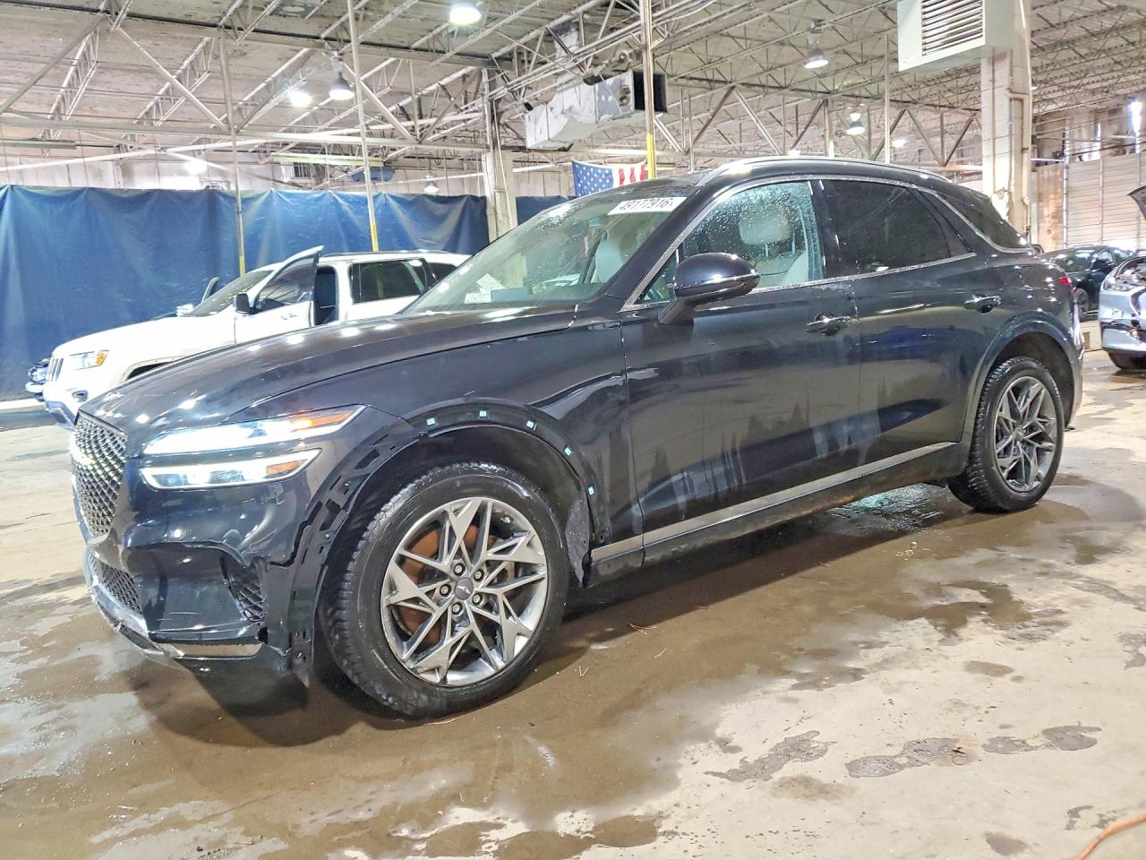 2022 Genesis GV70 2.5T, VIN KMUMADTB9NU013698 — Side