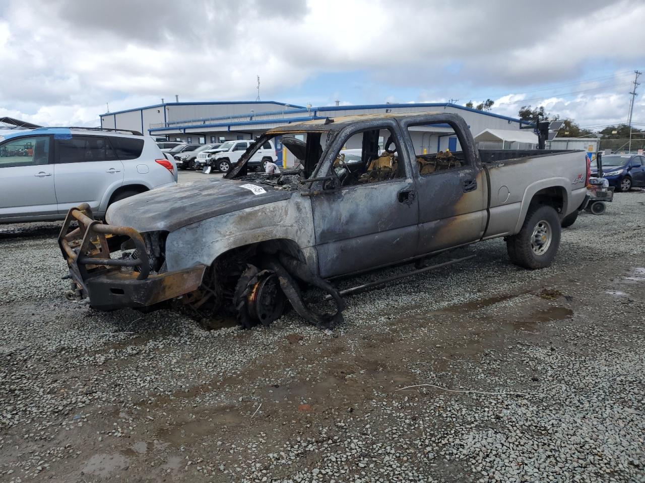 2007 Chevrolet Silverado 2500HD Work Truck, VIN 1GCHK23D47F157559 — Burn