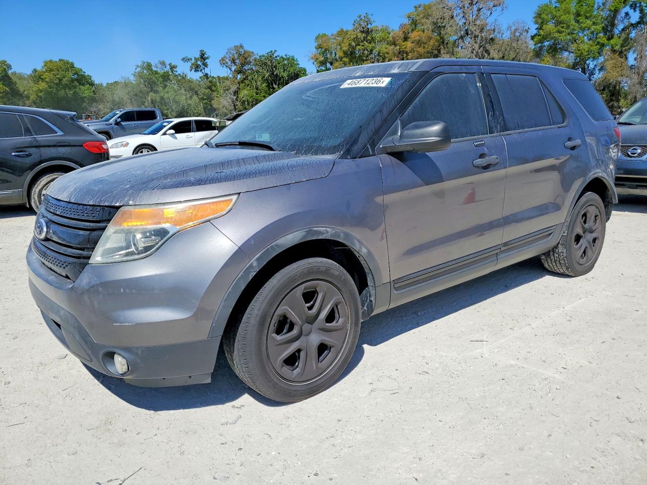 2013 Ford Police Interceptor Utility, VIN 1FM5K8AR2DGC40638 — Rear end