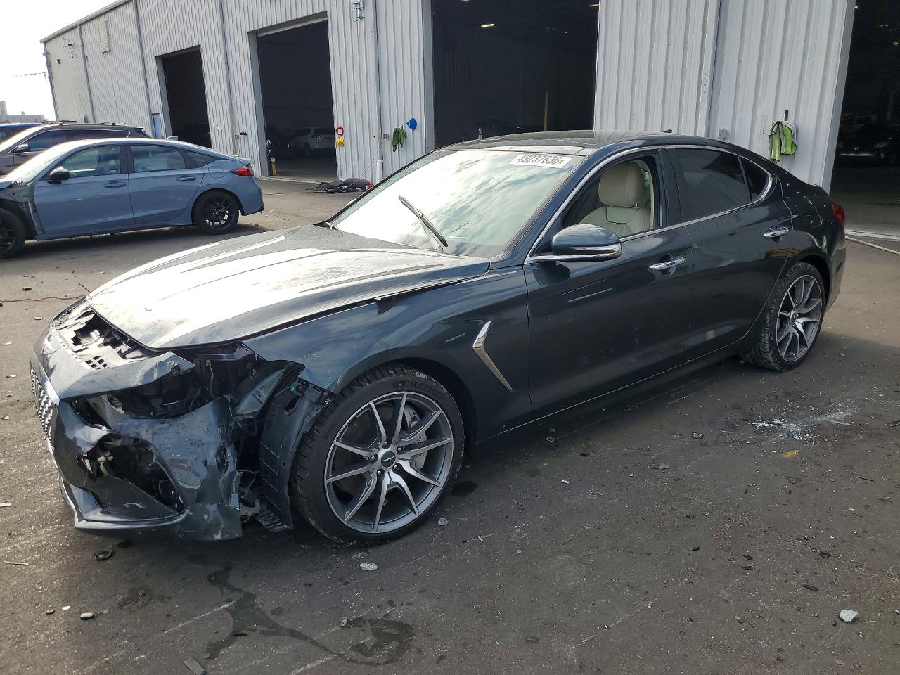 2019 Genesis G70 Advanced, VIN KMTG34LE5KU020522 — Front end