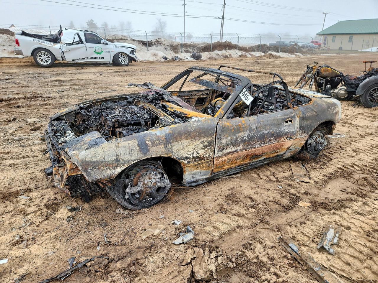 1991 Mazda MX-5 Miata Special Edition, VIN JM1NA351XM0206082 — Burn