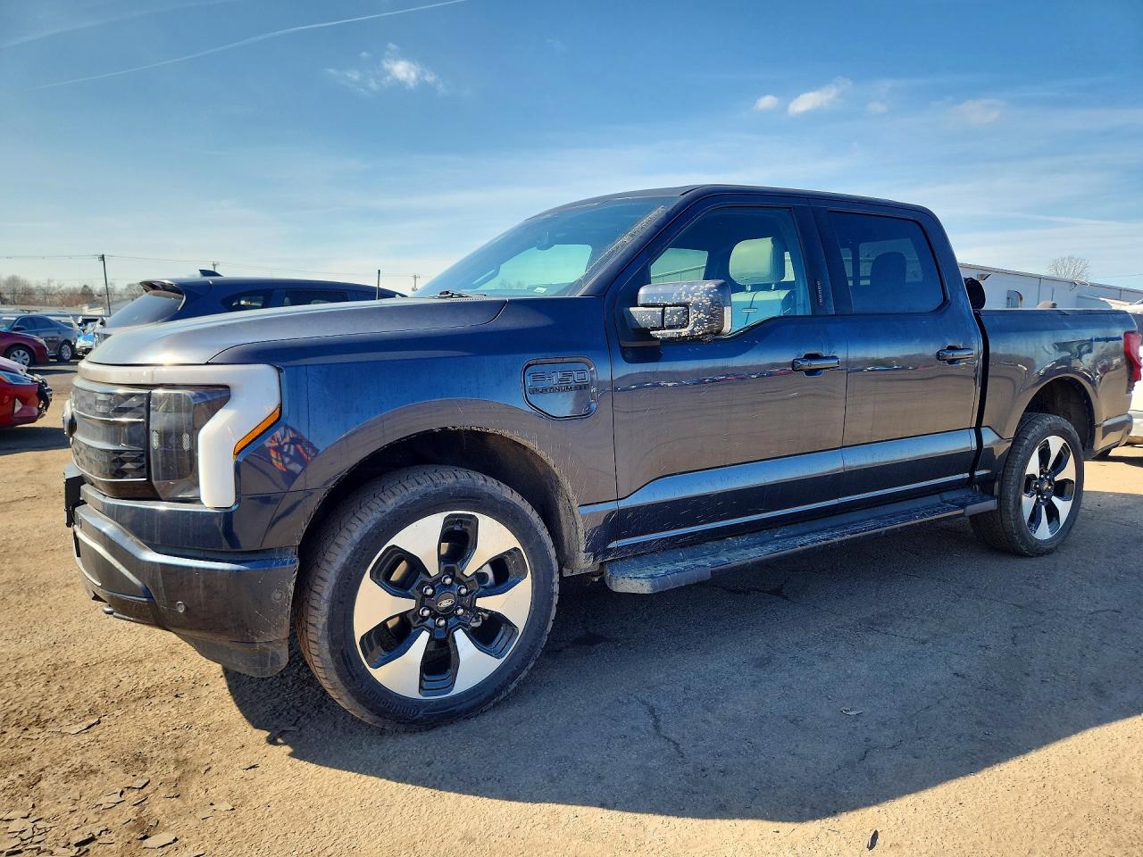 2022 Ford F-150 Lightning Pro, VIN 1FT6W1EV7NWG03499 — Rear end