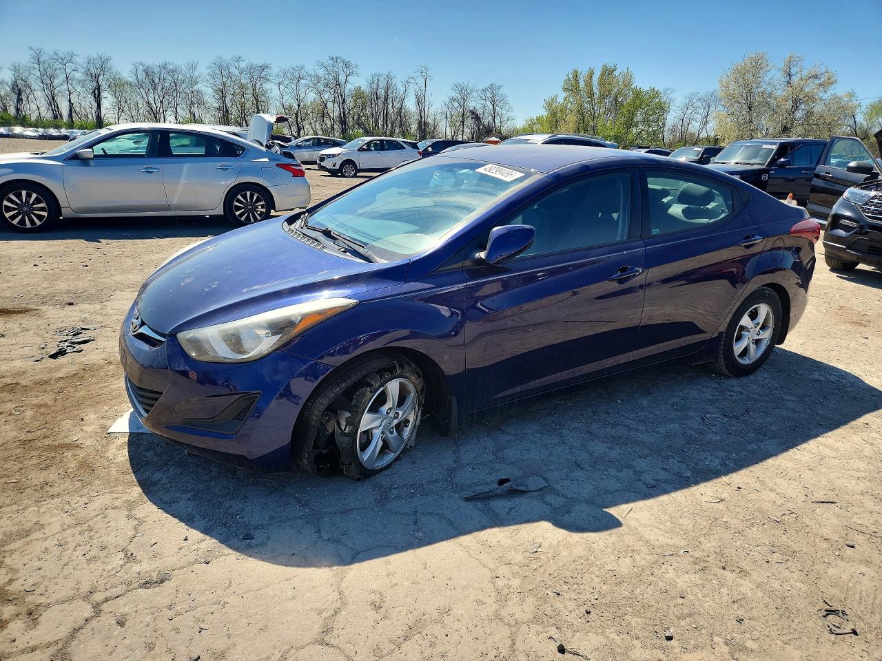 2014 Hyundai Elantra SE, VIN 5NPDH4AE5EH490392 — Vandalism