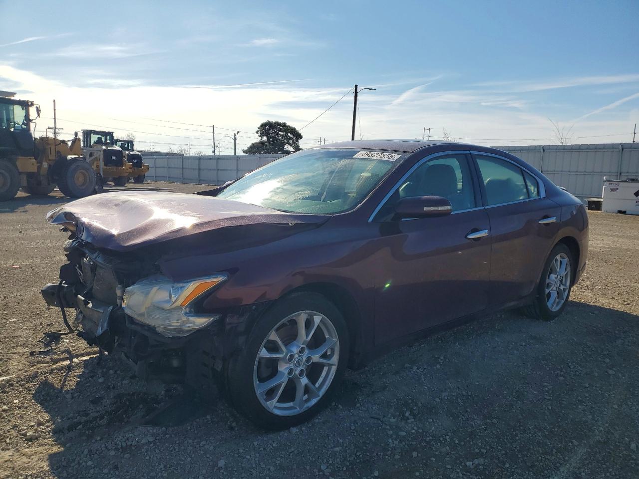 2012 Nissan Maxima SV, VIN 1N4AA5AP1CC859990 — Перед