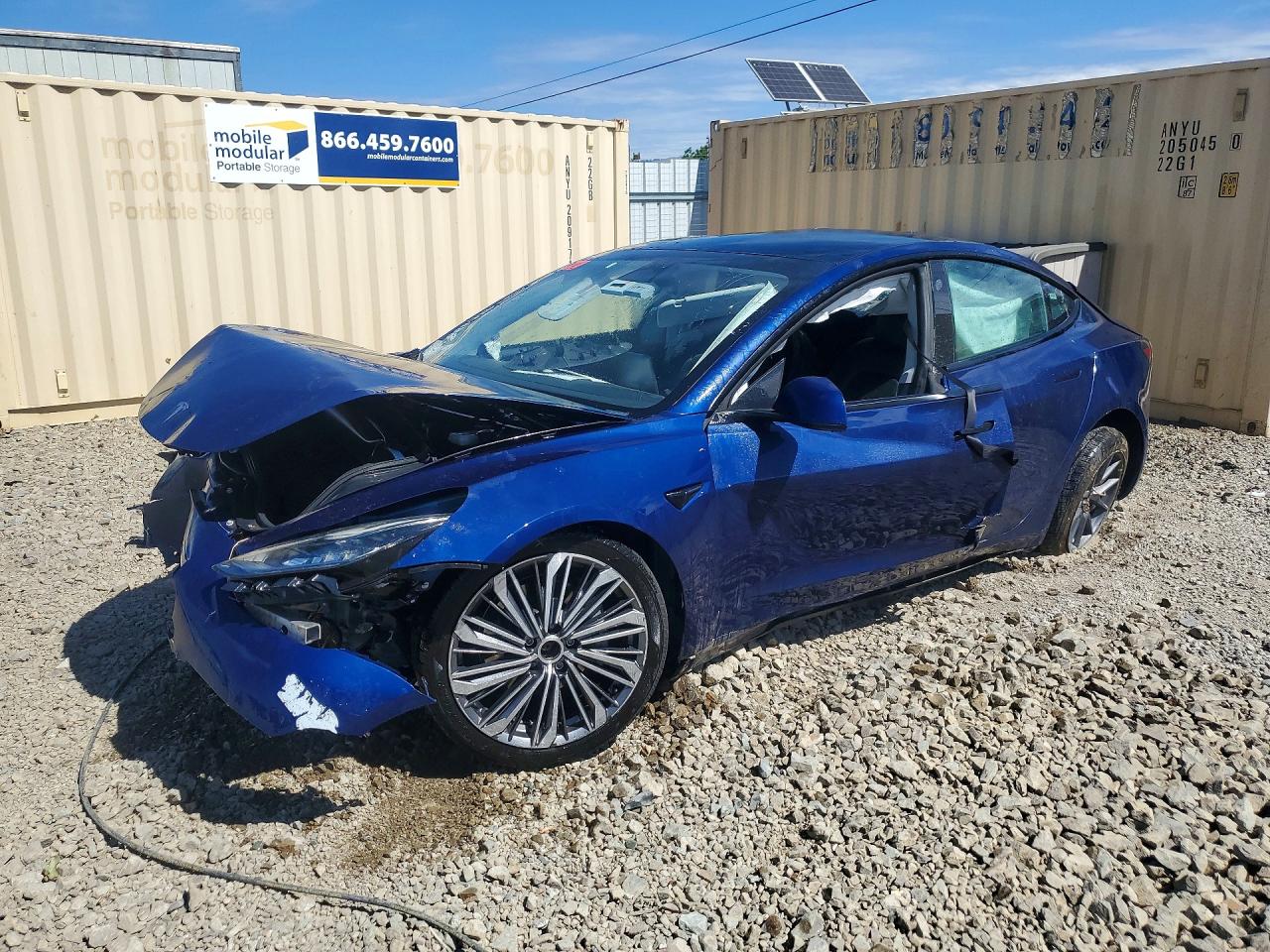 2022 Tesla Model 3 Long Range, VIN 5YJ3E1EB3NF260416 — Опрокидывание