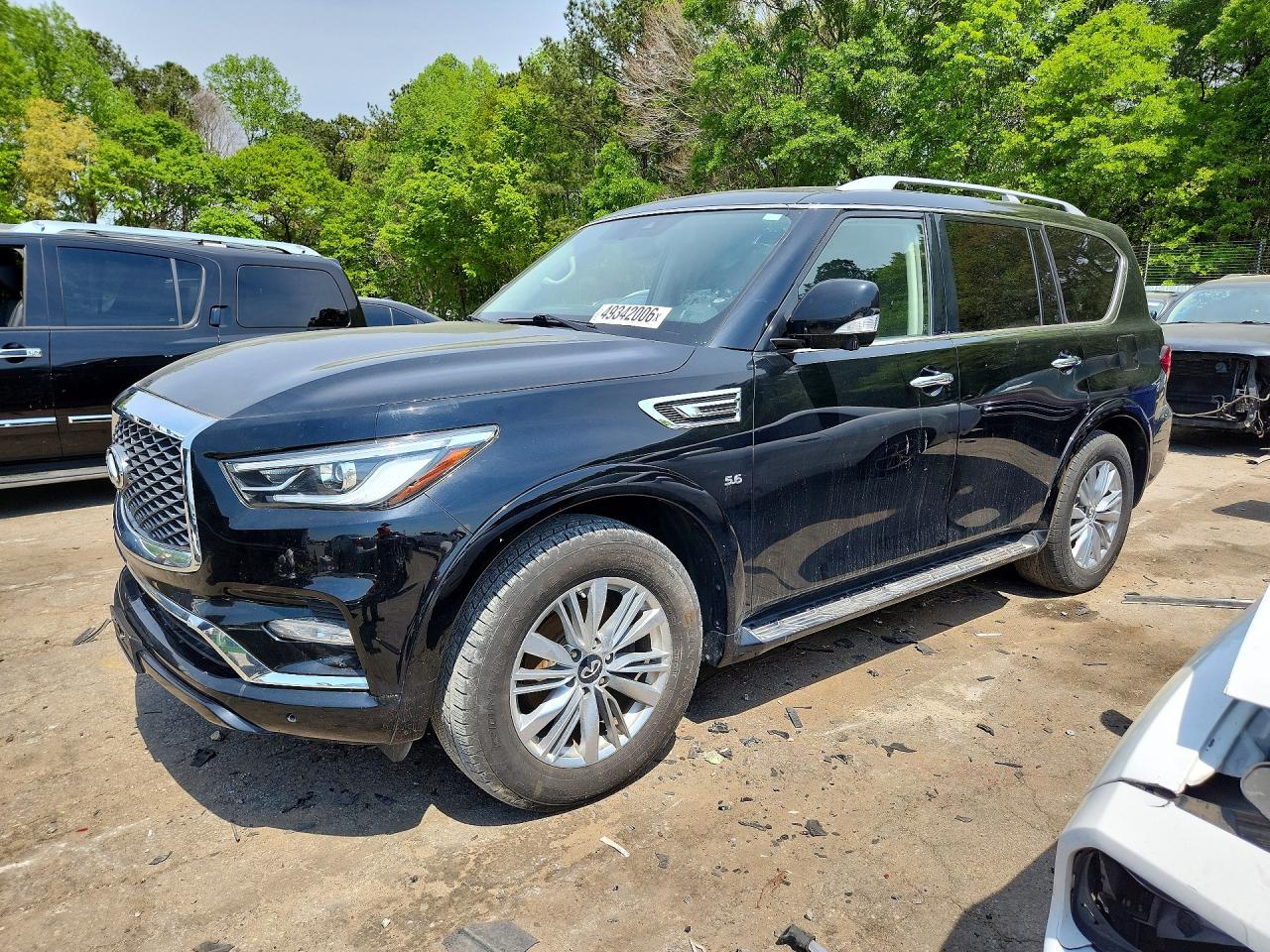 2019 Infiniti QX80 Luxe, VIN JN8AZ2NE6K9233703 — Front end
