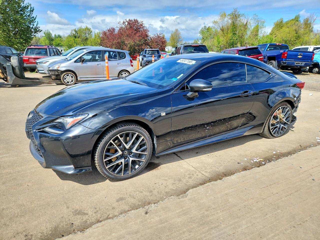 2018 Lexus RC 350, VIN JTHSZ5BC1J5008890 — Rear end