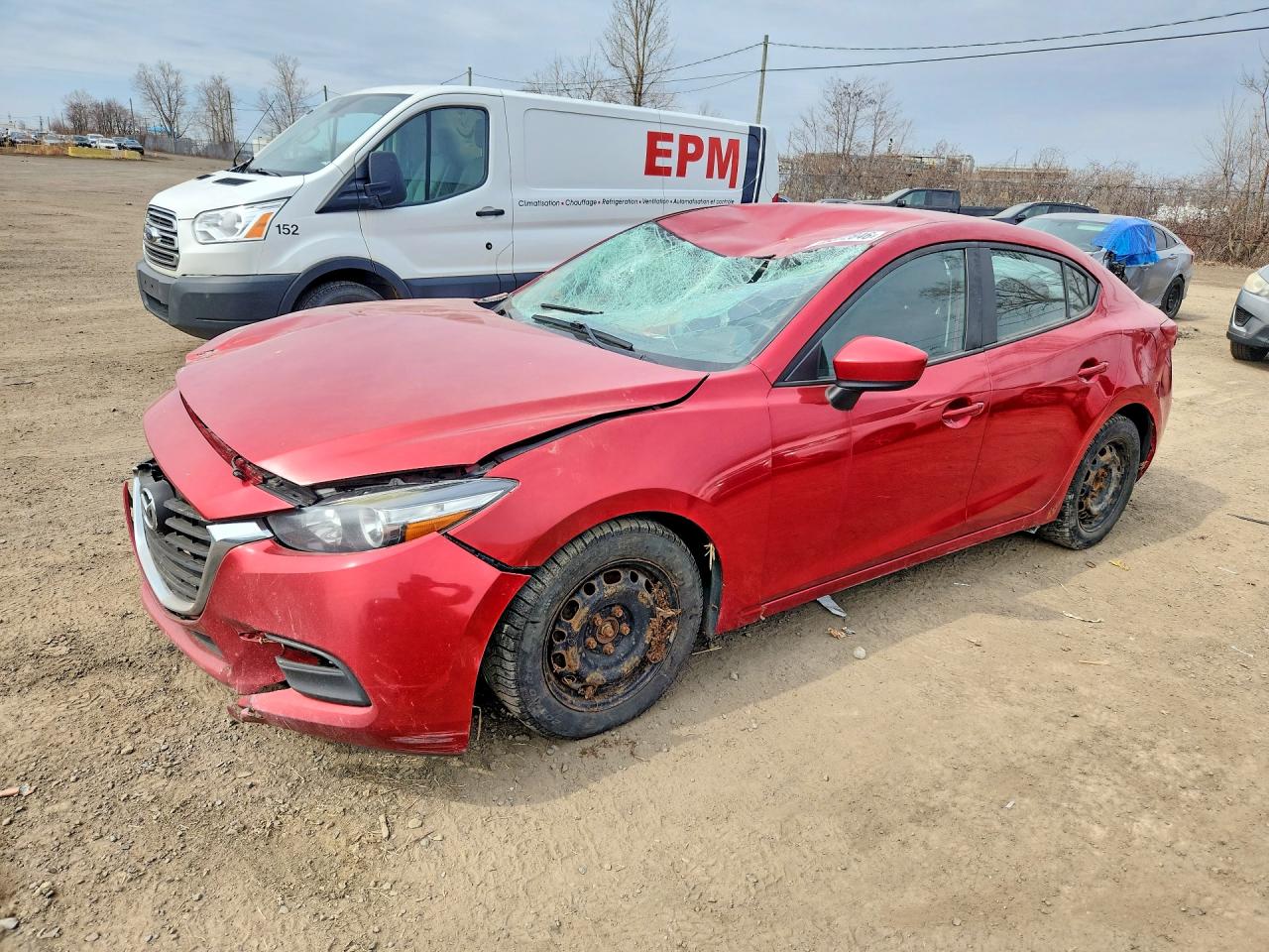 2017 Mazda 3 Sport, VIN JM1BN1U72H1123408 — Фото с аукциона 1 of 4