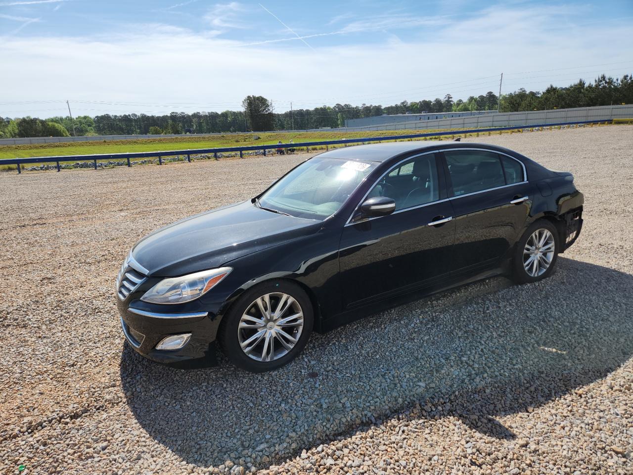 2012 Hyundai Genesis 3.8L, VIN KMHGC4DD7CU193704 — Partial repair