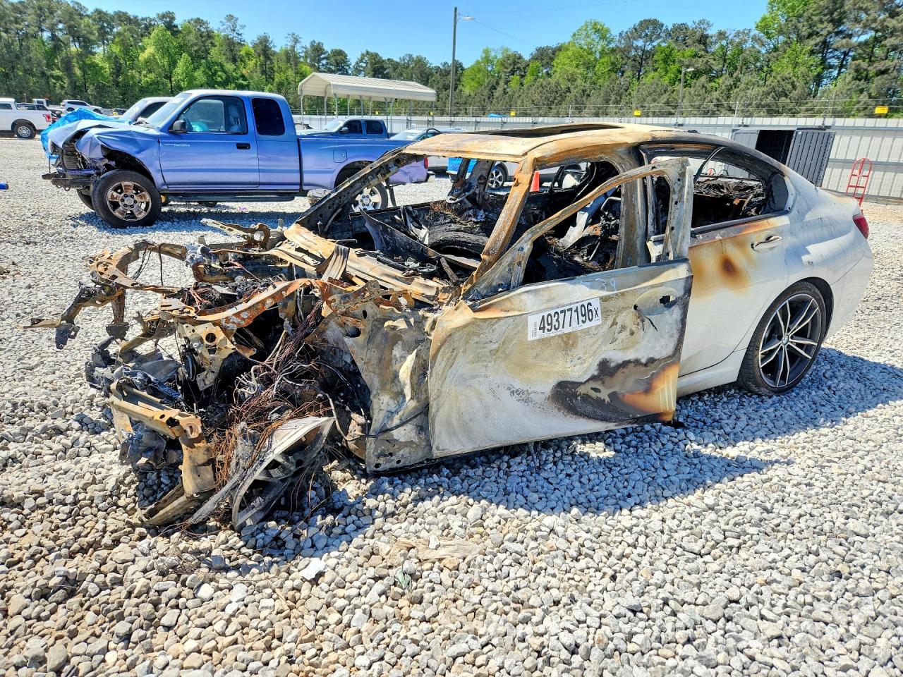 2019 BMW 3 Series 330i, VIN WBA5R1C52KAK12739 — Burn
