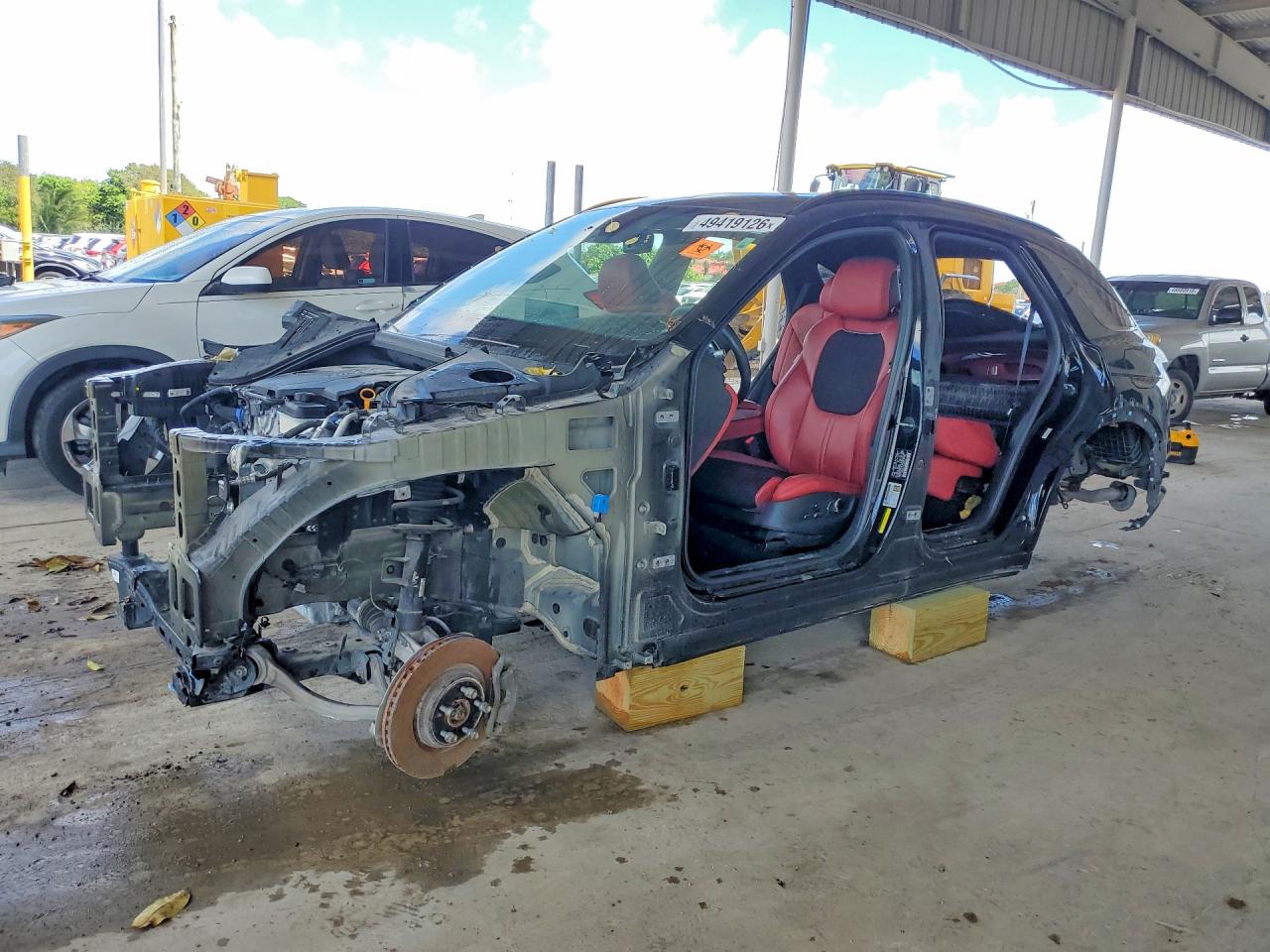2022 Genesis GV70 2.5T, VIN KMUMADTB5NU034130 — Stripped