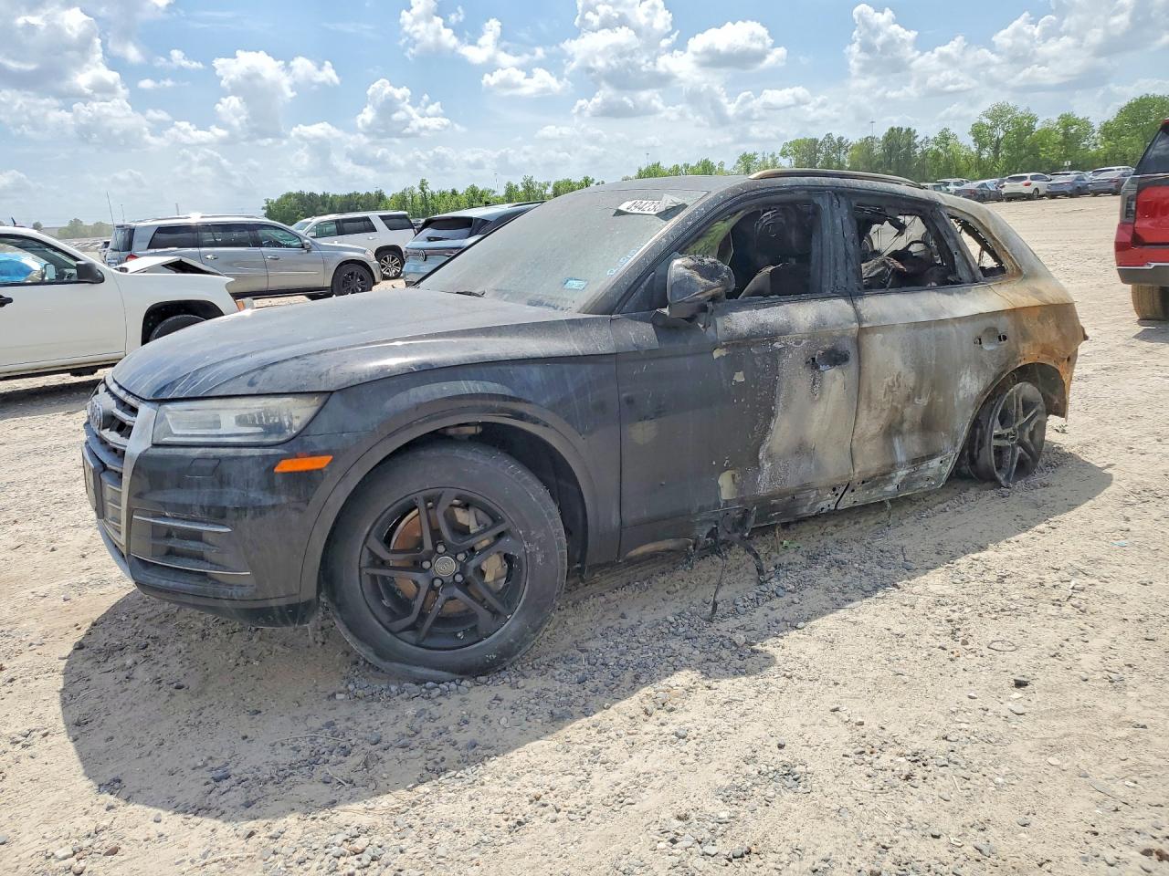 2018 Audi Q5 Premium, VIN WA1ANAFY4J2045628 — Burn