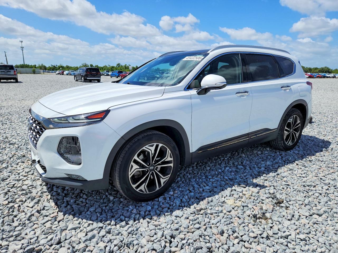 2020 Hyundai Santa Fe Limited, VIN 5NMS53AA7LH302120 — Rear end