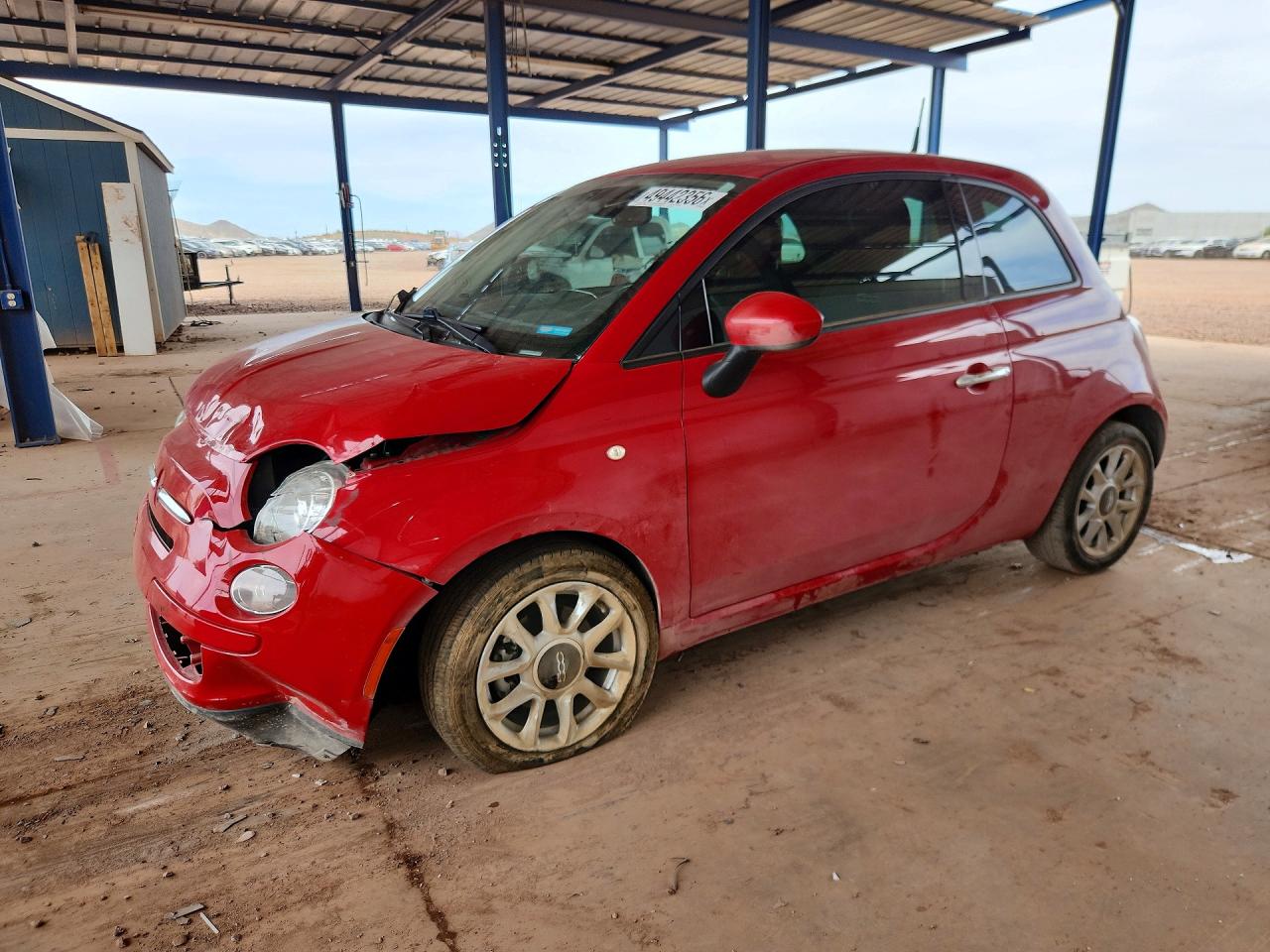 2016 FIAT 500 Easy, VIN 3C3CFFKR7GT130322 — Перед