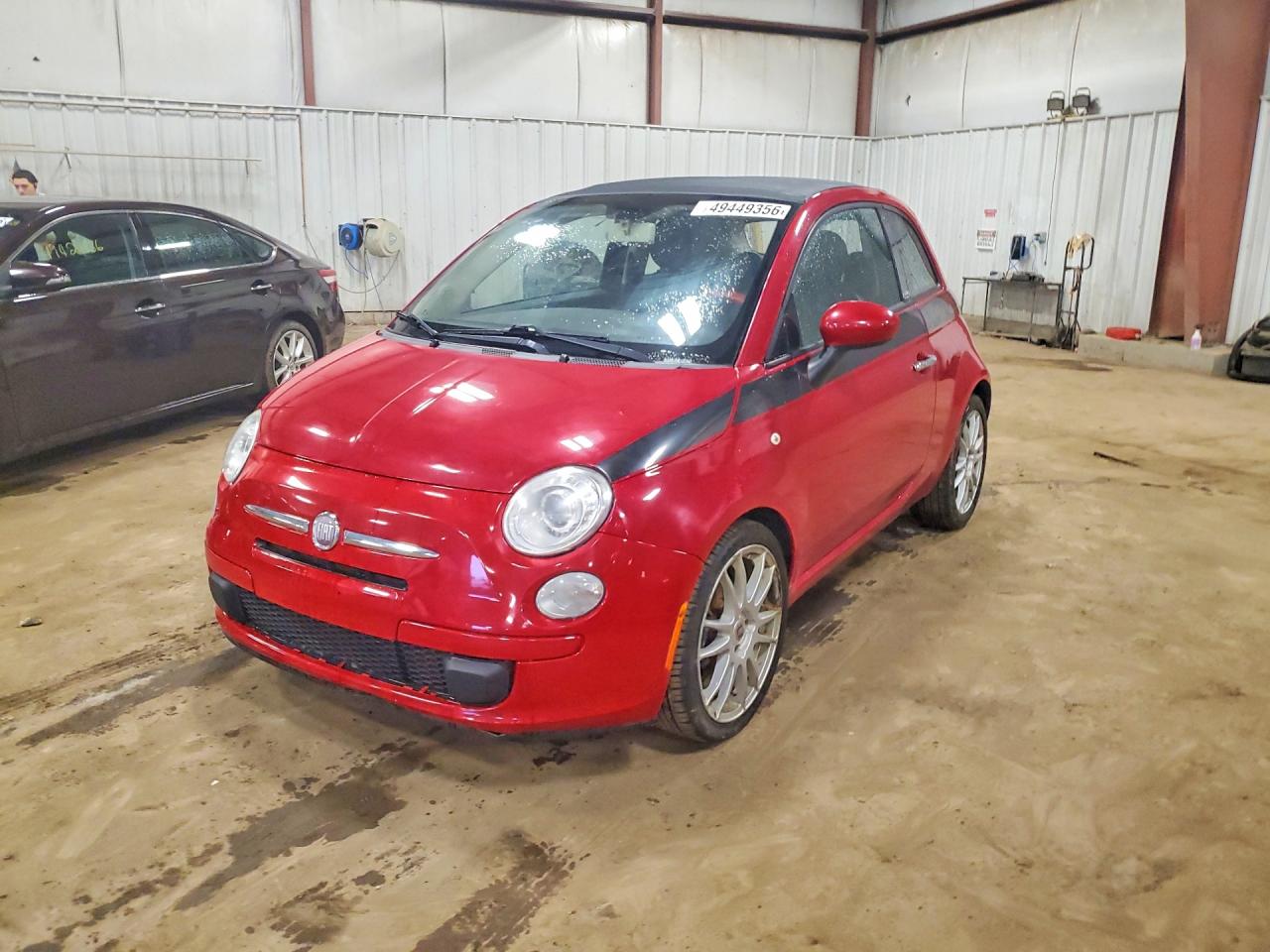 2012 FIAT 500 Pop, VIN 3C3CFFDR5CT385400 — Vandalism