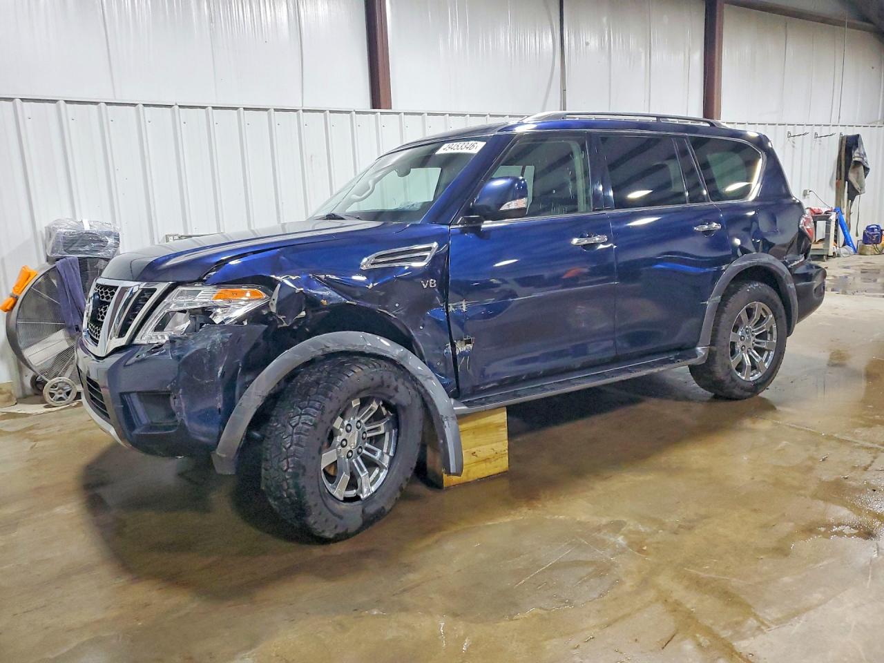 2018 Nissan Armada SV, VIN JN8AY2NC2JX501528 — Front end