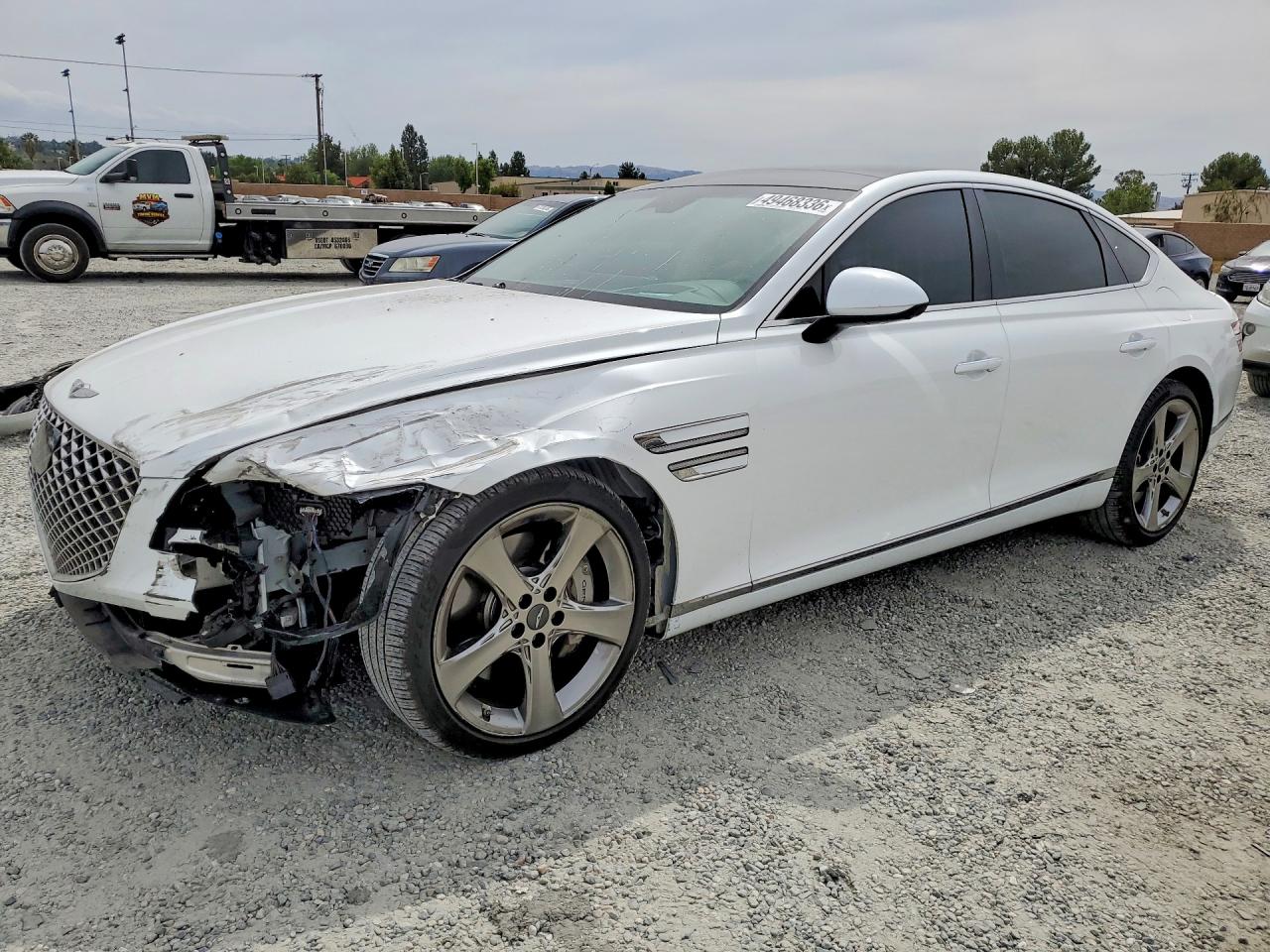 2021 Genesis G80 3.5T, VIN KMTGC4SDXMU047775 — Front end