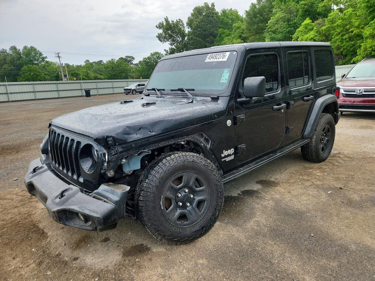 2018 Jeep Wrangler Unlimited Sport, VIN 1C4HJXDNXJW295119 — Front end