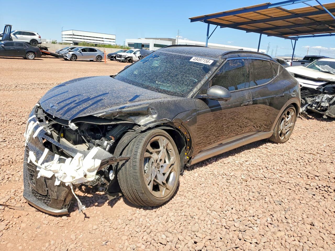 2023 Genesis GV60 Performance, VIN KMUKEDTB8PU018874 — Front end