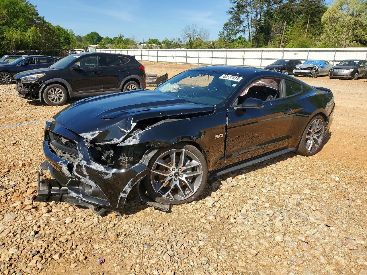 2016 Ford Mustang GT Premium, VIN 1FA6P8CF5G5220323 — Front end