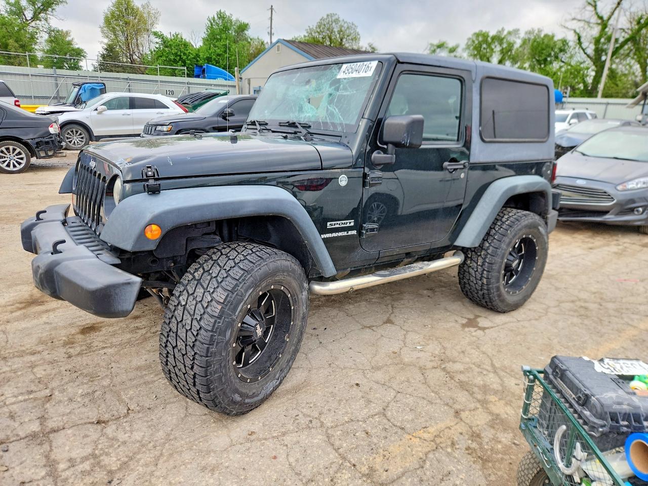 2012 Jeep Wrangler Sport, VIN 1C4AJWAG9CL222443 — Front end