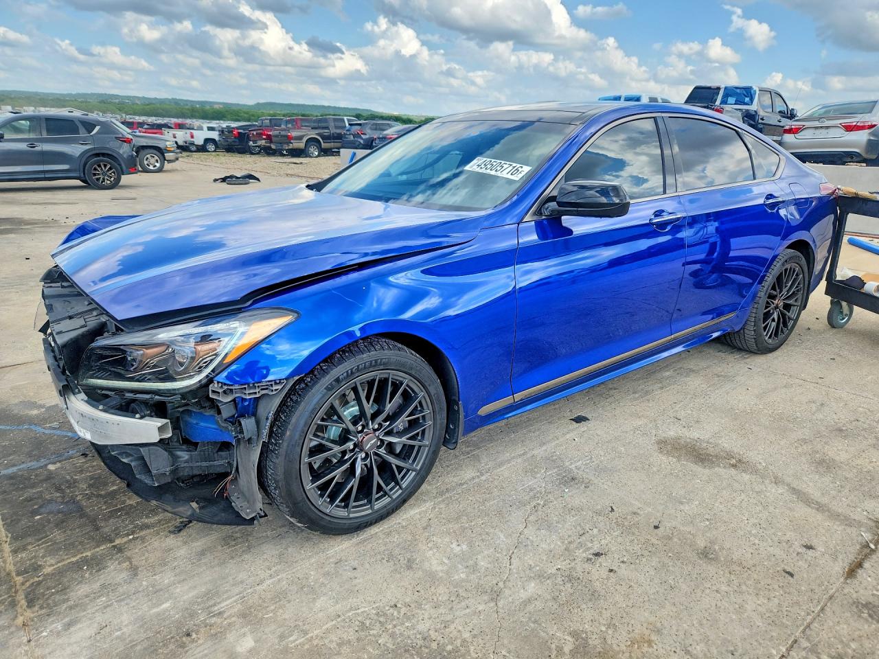 2020 Genesis G80 Sport, VIN KMTFN4JB1LU334605 — Front end