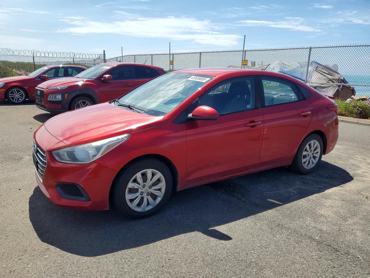 2019 Hyundai Accent SE, VIN 3KPC24A39KE047190 — Зад