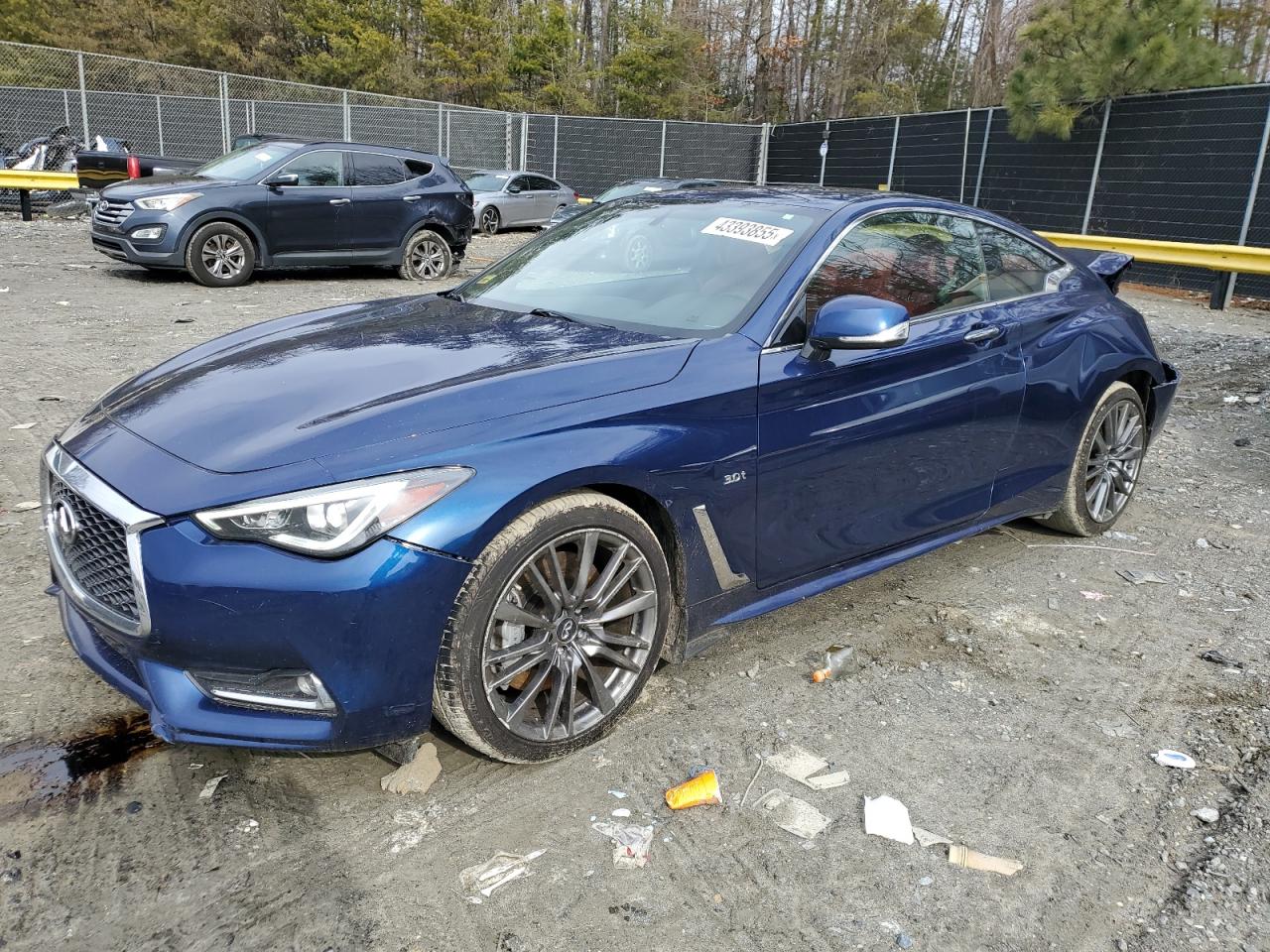 2017 Infiniti Q60 Premium, VIN JN1EV7EL3HM553123 — Rear end