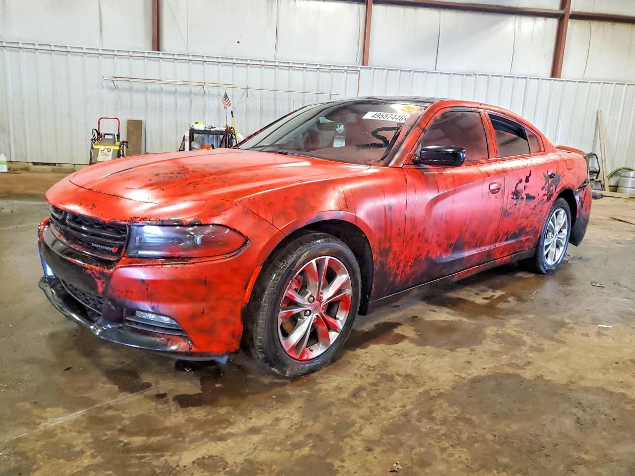 2022 Dodge Charger SXT, VIN 2C3CDXJG6NH195017 — Vandalism
