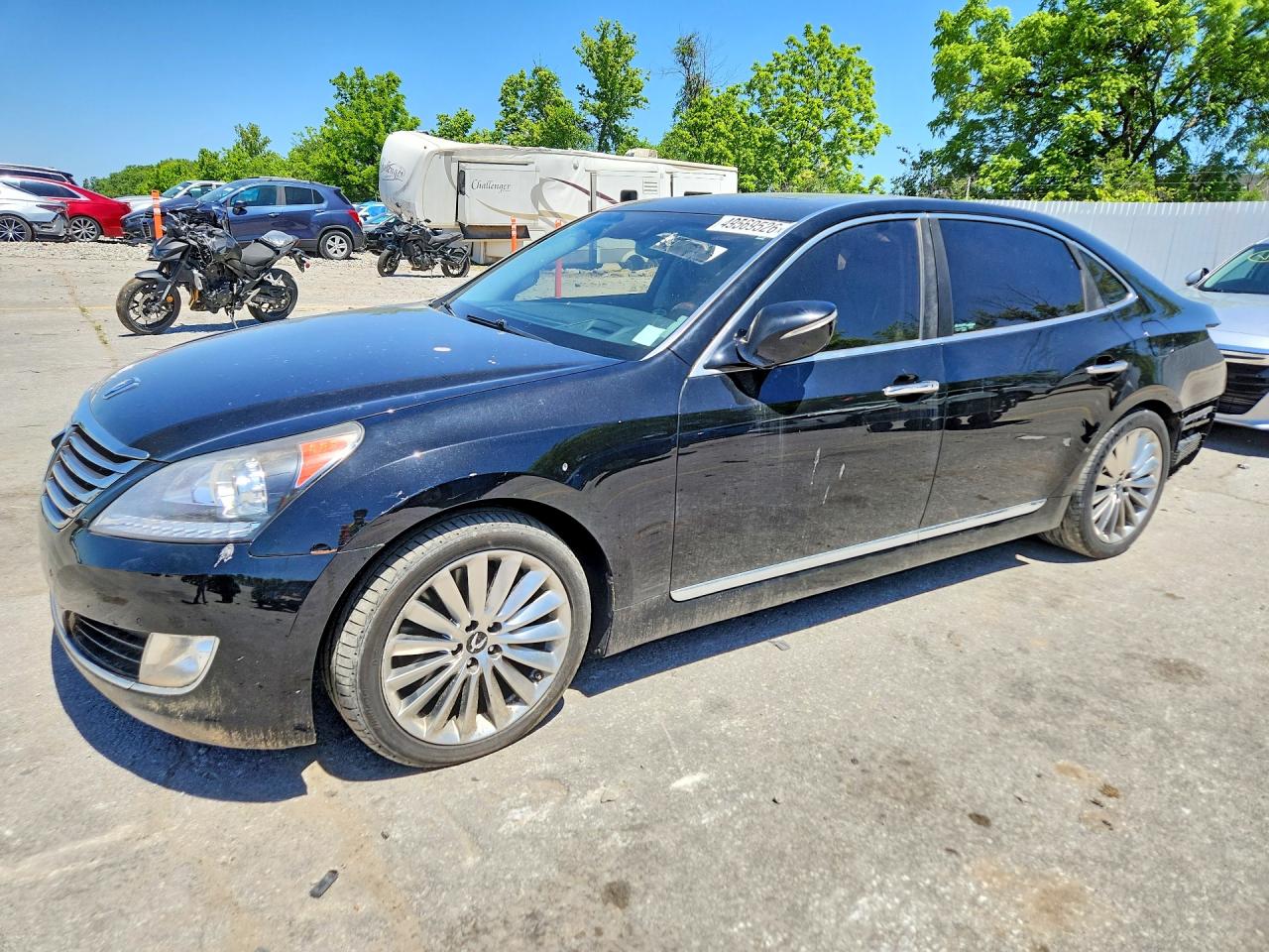 2014 Hyundai Equus Signature, VIN KMHGH4JH9EU082874 — Rear end