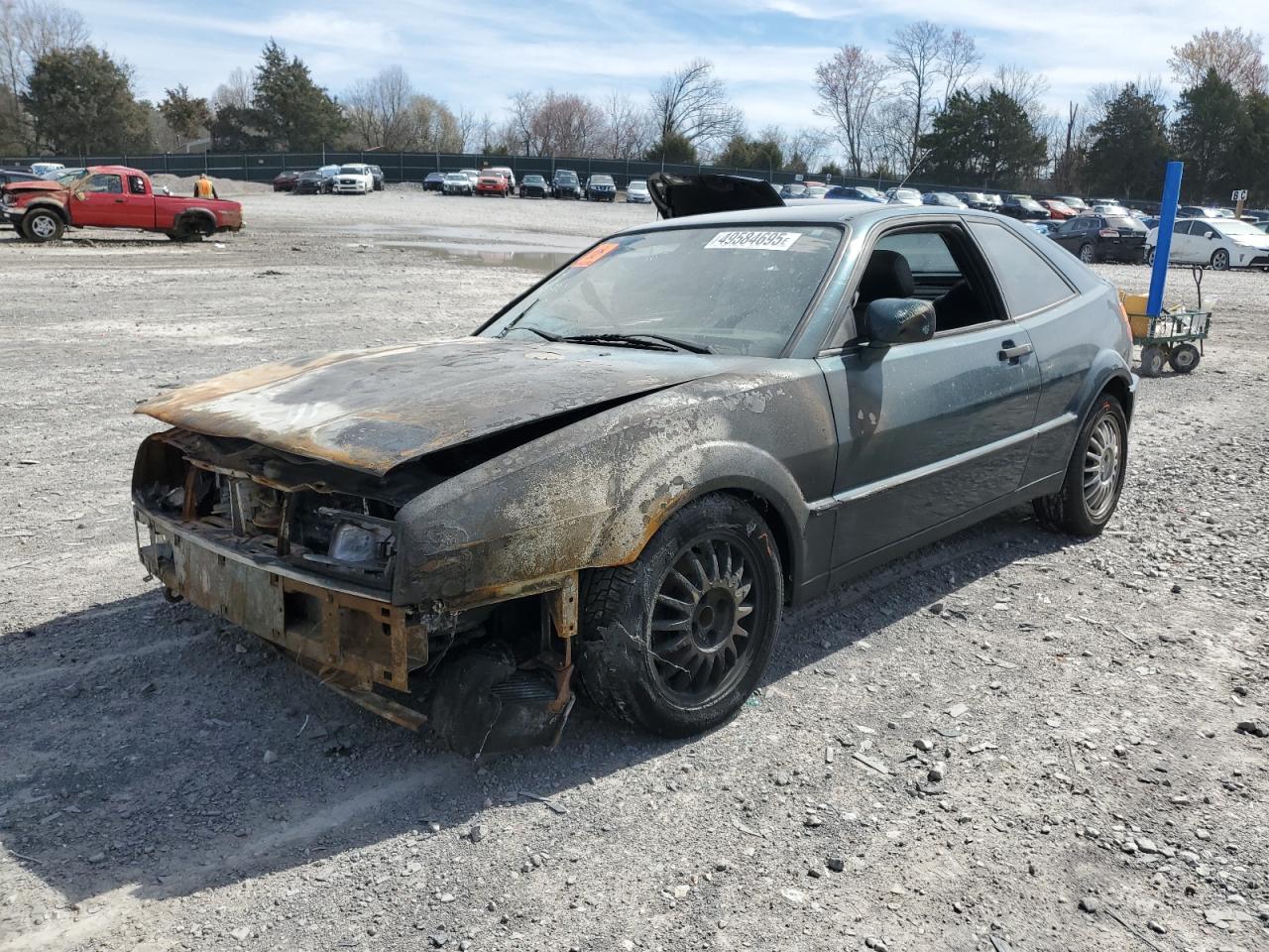 1990 Volkswagen Corrado, VIN WVWDB4509LK023684 — Engine fire