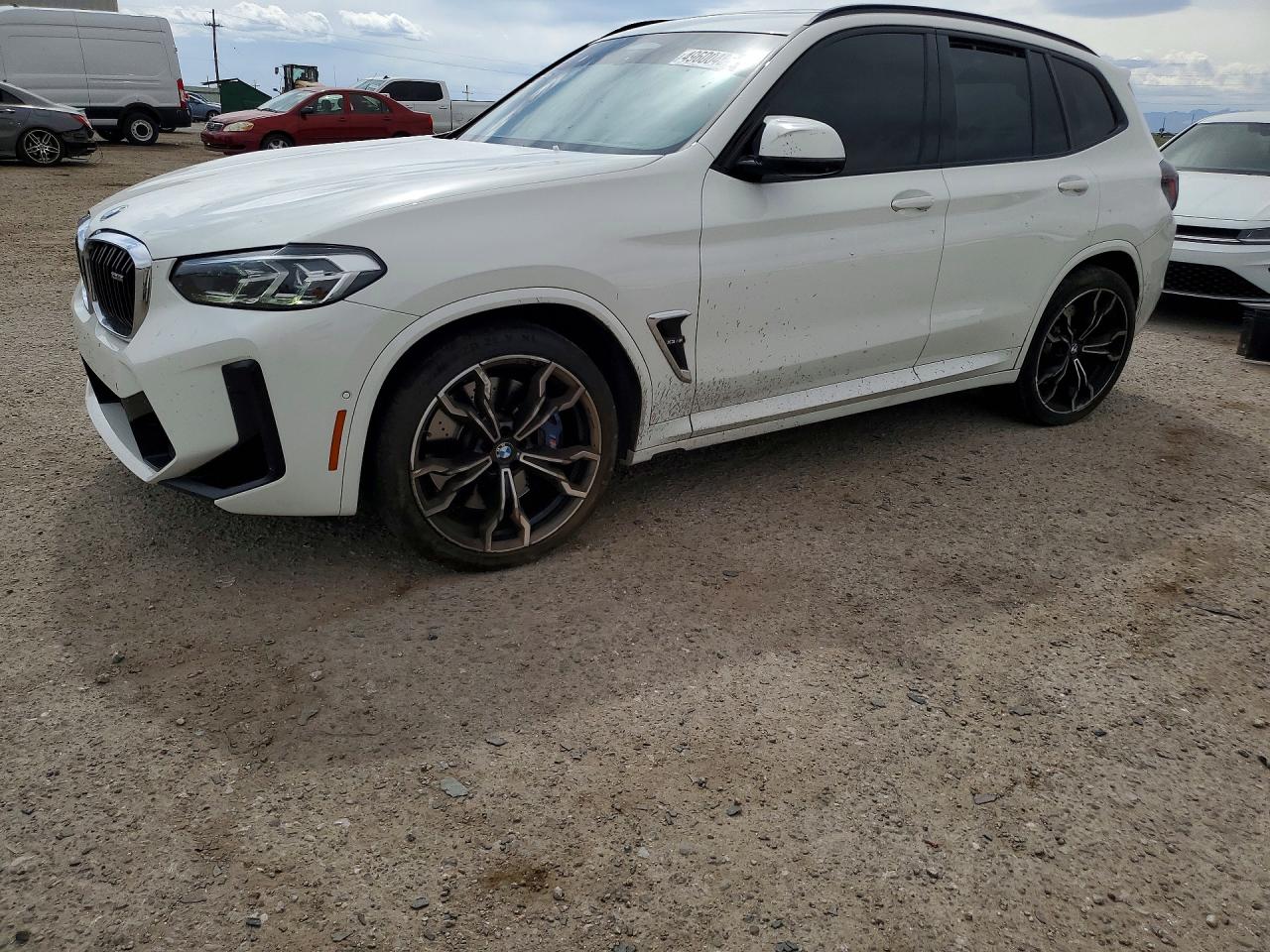 2022 BMW X3 M, VIN 5YM13EC06N9L04996 — Side