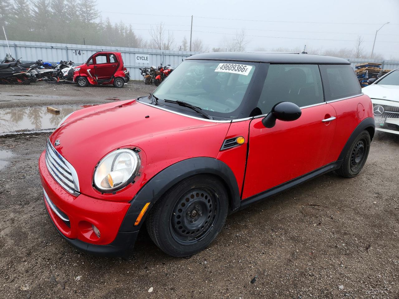 2013 MINI Hardtop, VIN WMWSU3C56DT548012 — Днище