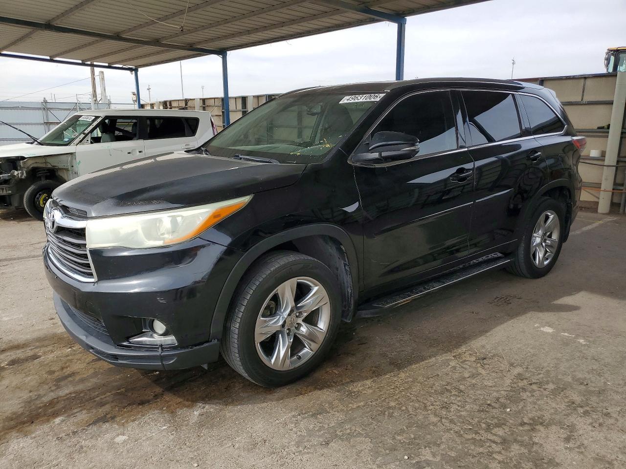 2015 Toyota Highlander Limited, VIN 5TDYKRFH3FS076056 — Front end