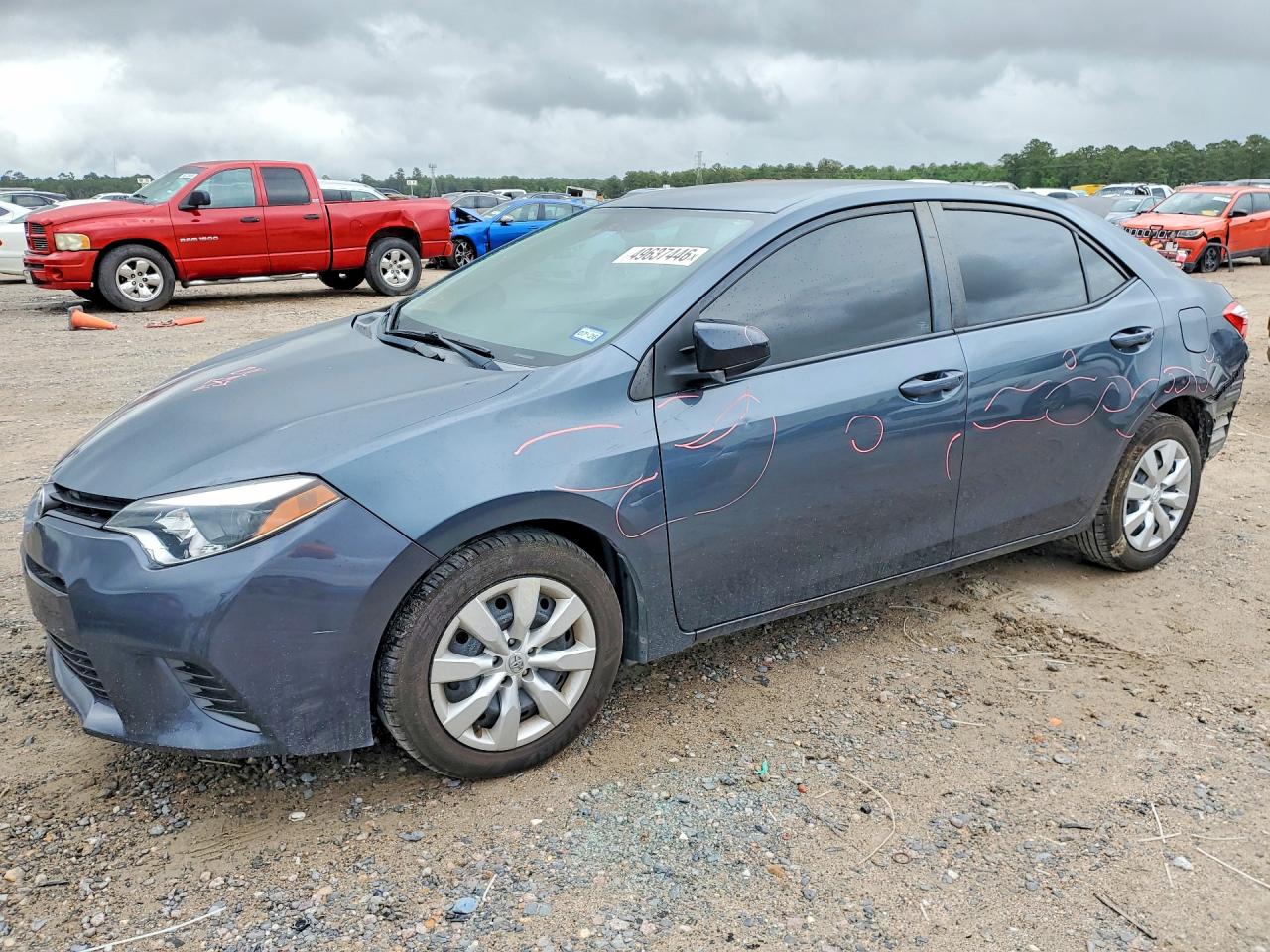 2015 Toyota Corolla LE, VIN 2T1BURHEXFC354639 — Rear end