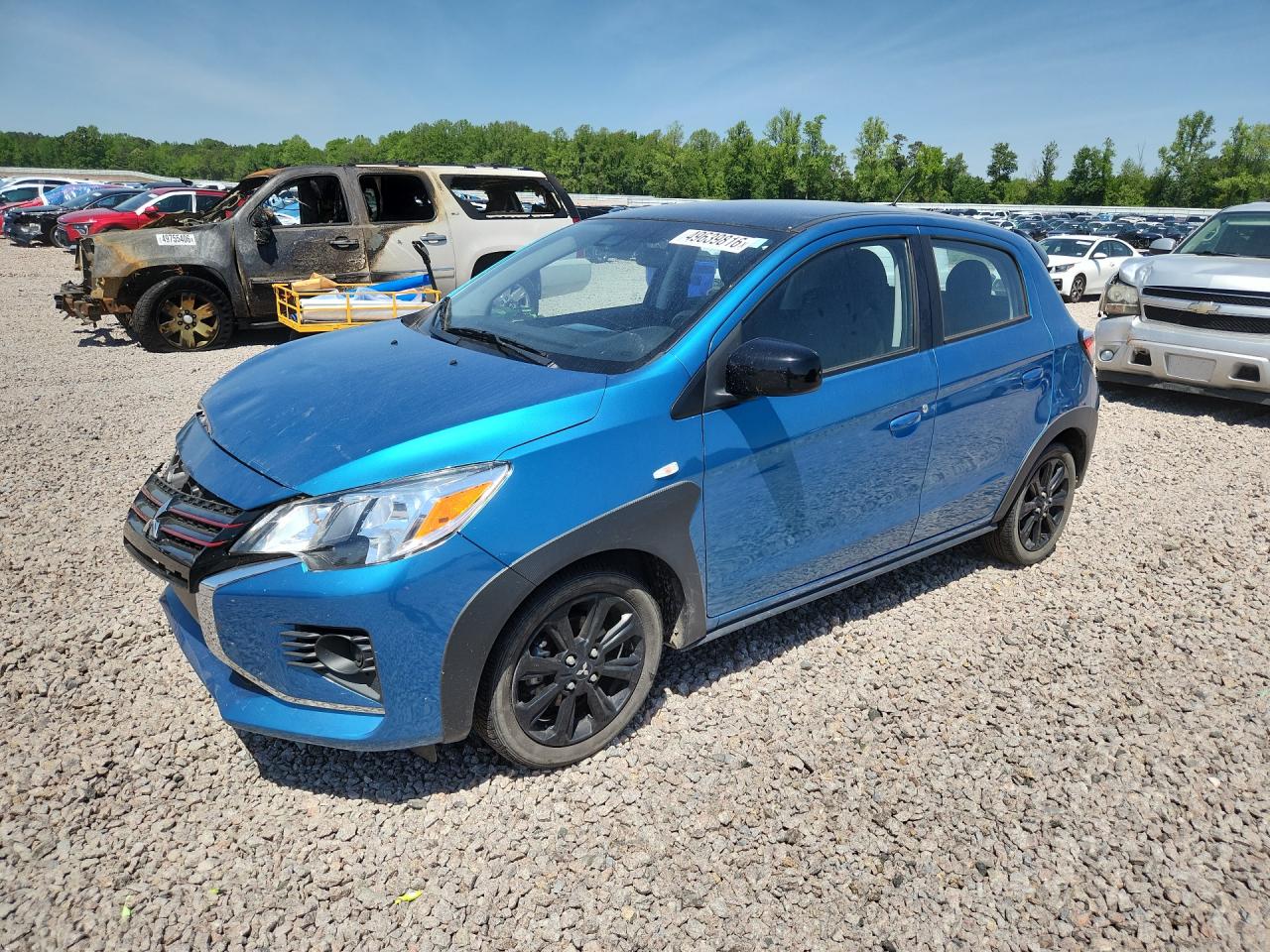2023 Mitsubishi Mirage Black Edition, VIN ML32AWHJXPH006439 — Front end