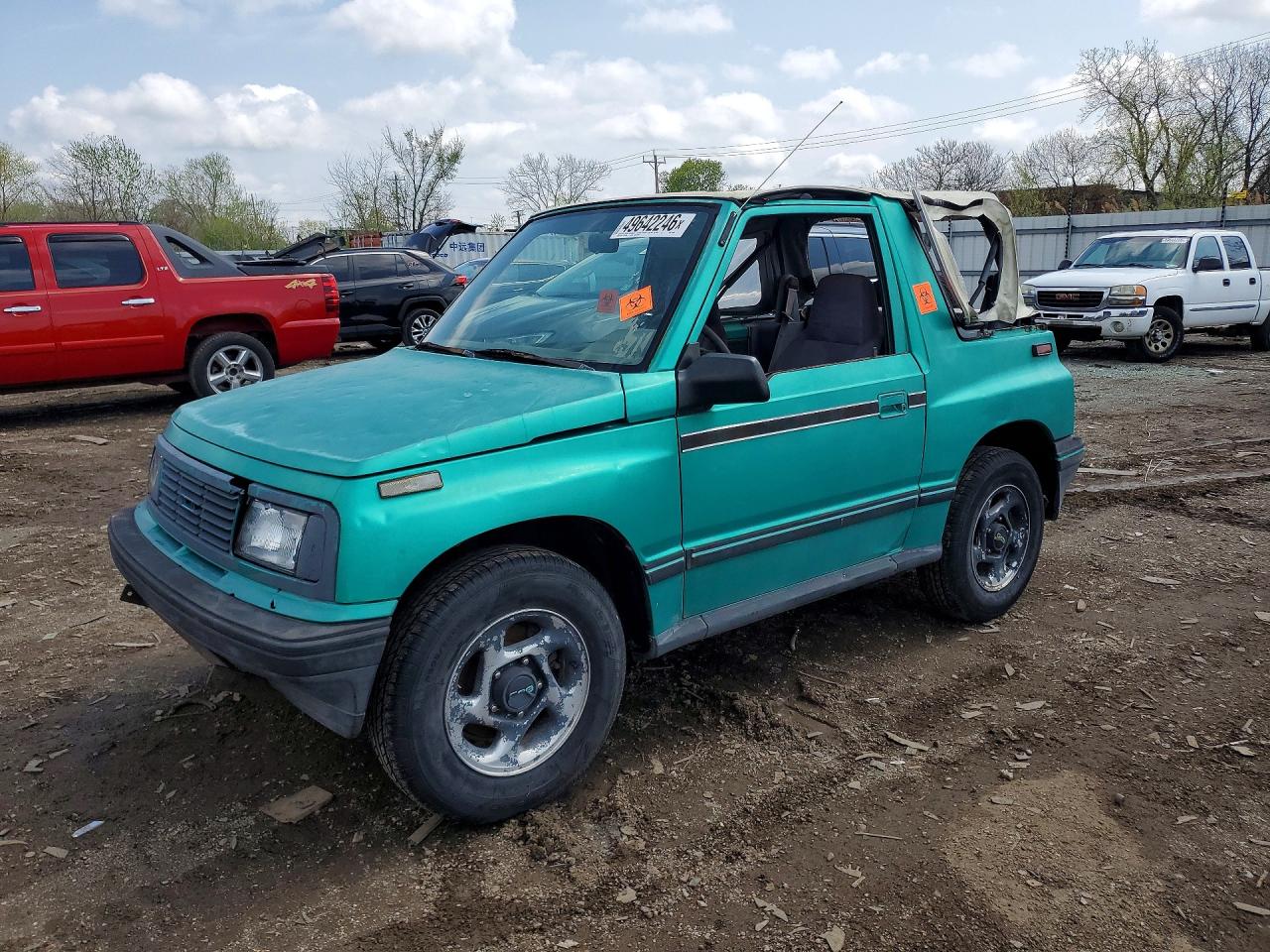 1995 Chevrolet Tracker, VIN 2CNBE186XS6905618 — Hail