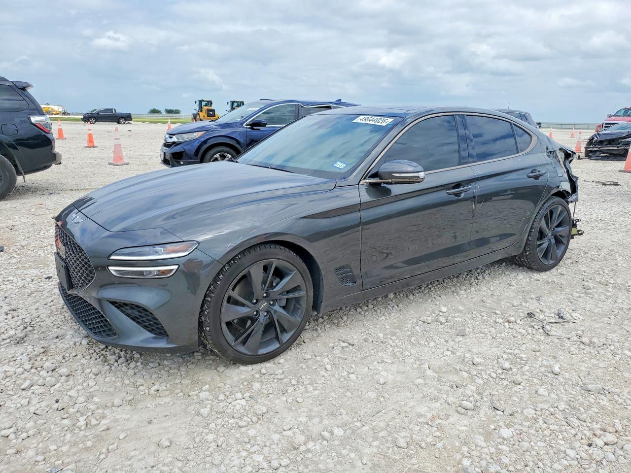 2023 Genesis G70 2.0T, VIN KMTG34TA5PU123170 — Rear end
