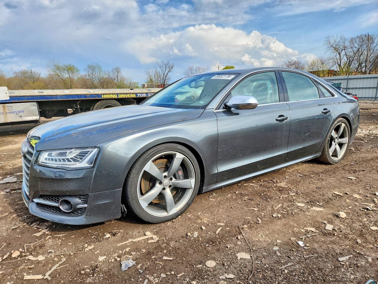 2014 Audi S8, VIN WAUD2AFD1EN002875 — Water / flood