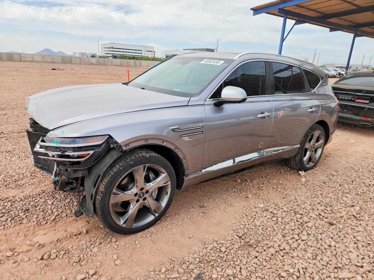 2021 Genesis GV80, VIN KMUHCESC6MU057779 — Front end