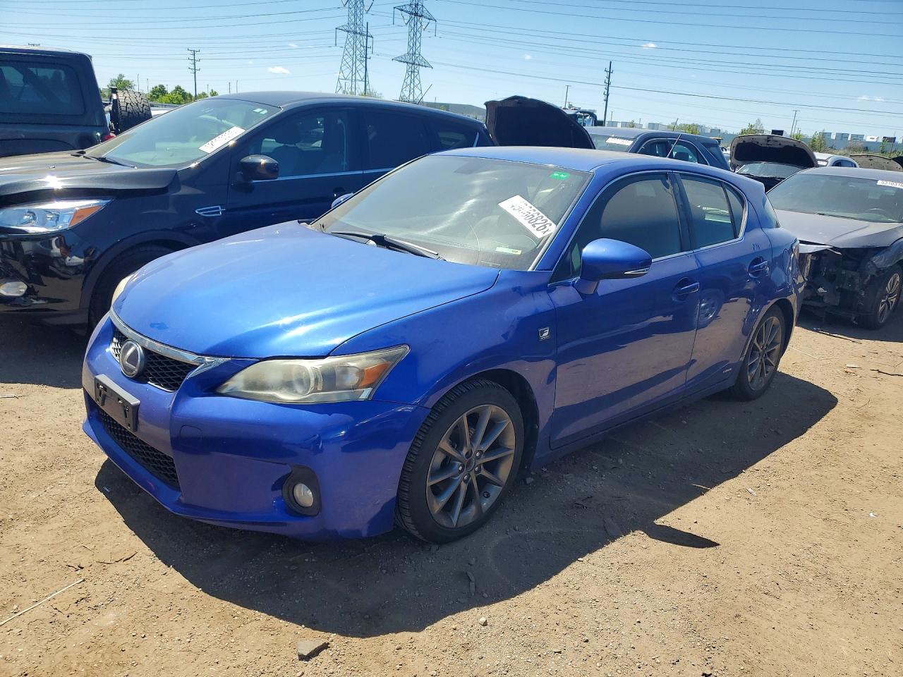 2012 Lexus CT 200h Premium, VIN JTHKD5BH4C2047908 — Град