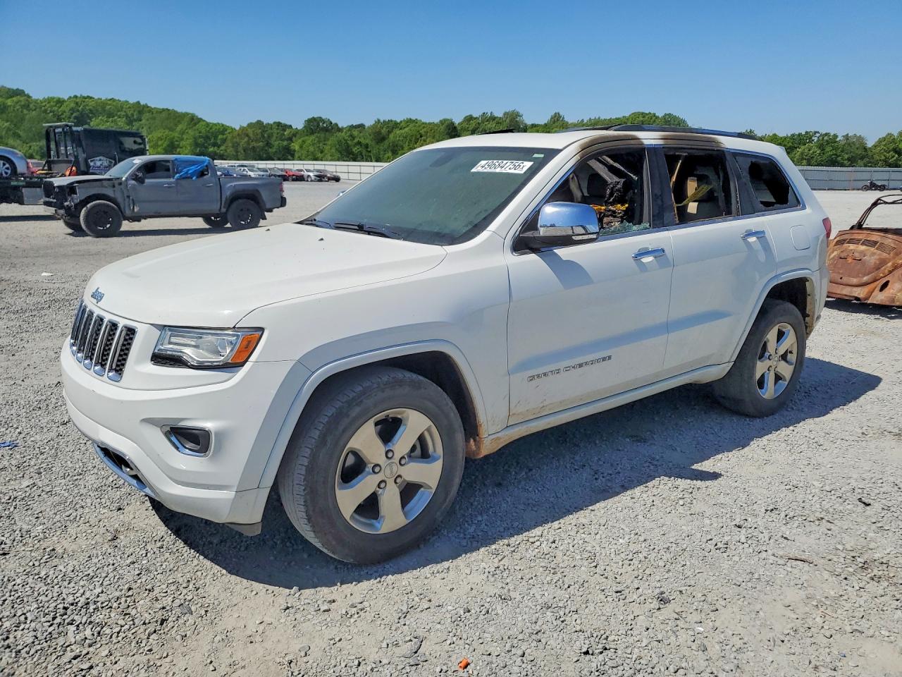 2015 Jeep Grand Cherokee Overland, VIN 1C4RJFCG7FC634140 — Interior fire