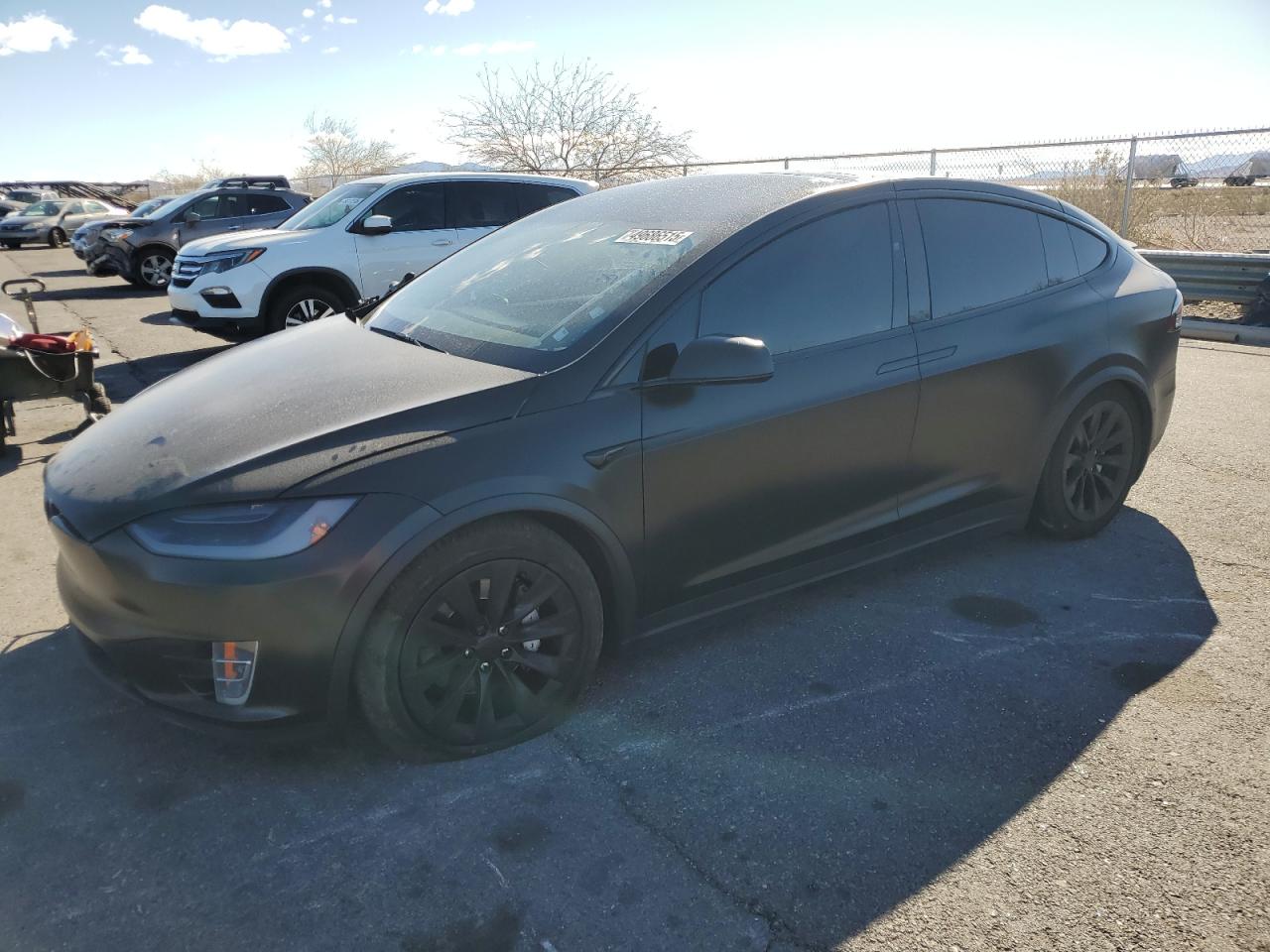 2019 Tesla Model X 75D, VIN 5YJXCAE21KF162987 — Front end