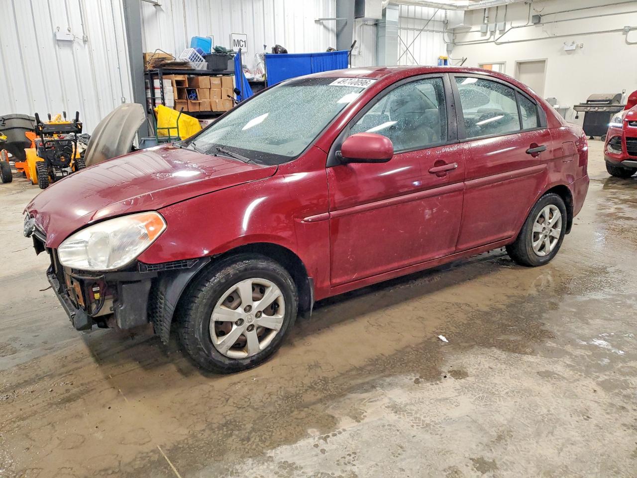 2010 Hyundai Accent GL, VIN KMHCN4BC5AU497940 — Front end