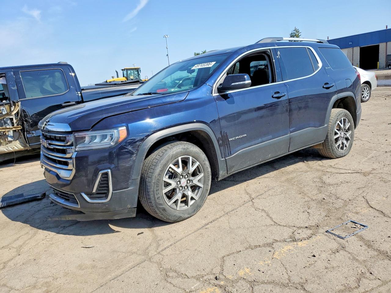 2021 GMC Acadia SLE, VIN 1GKKNRL43MZ225693 — Front end