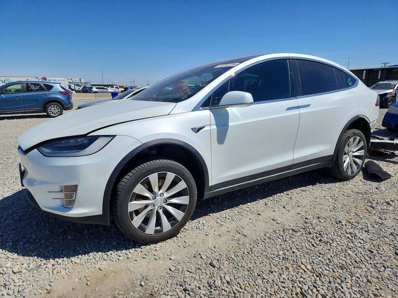 2019 Tesla Model X 75D, VIN 5YJXCAE21KF183015 — Rear end