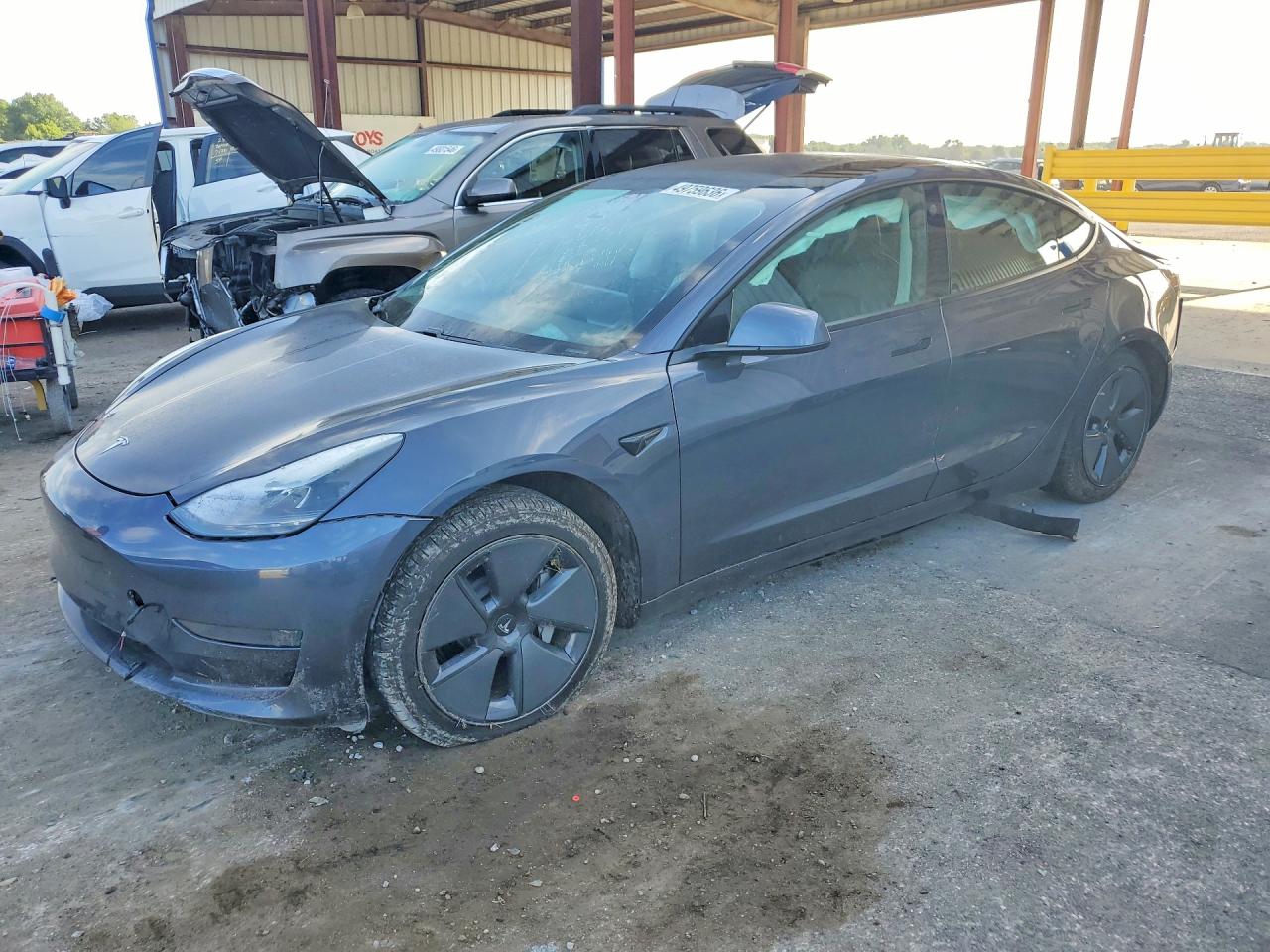 2021 Tesla Model 3 Standard Range Plus, VIN 5YJ3E1EA1MF085265 — All over