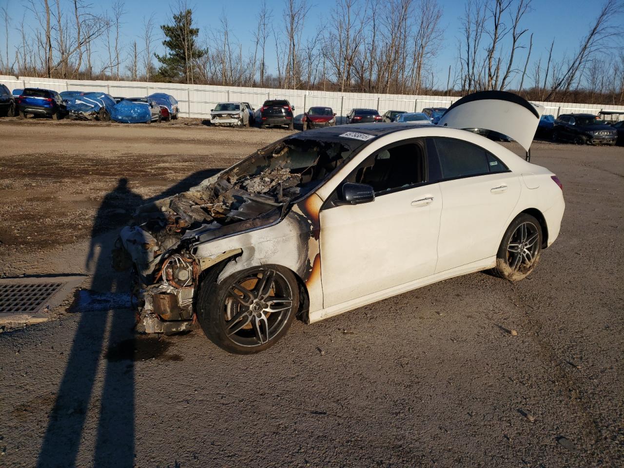 2018 Mercedes-Benz CLA 250, VIN WDDSJ4GB6JN596858 — Burn